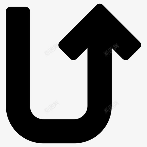 方向转弯u形转弯图标svg_新图网 https://ixintu.com u形转弯 方向 箭头方向上传下载上下左右返回 转弯
