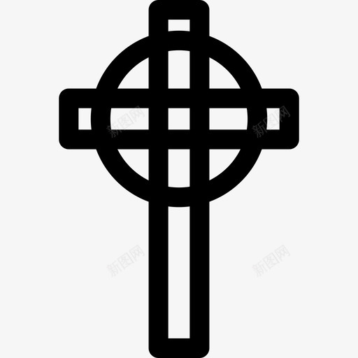 十字架形状复活节1图标svg_新图网 https://ixintu.com 十字架 复活节1 形状