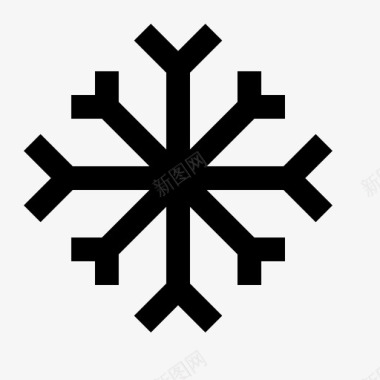 雪花冷水晶图标图标