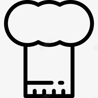 厨师野餐和烧烤直系图标图标