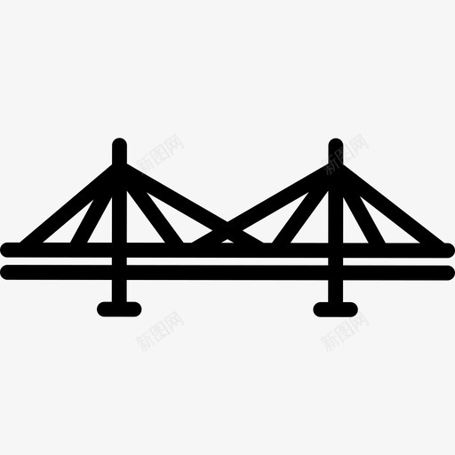 扎金桥线性纪念碑直线图标svg_新图网 https://ixintu.com 扎金桥 直线 线性纪念碑