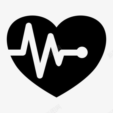 健康心脏心跳图标图标