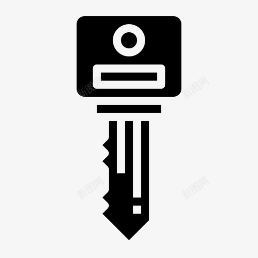 钥匙密码房间图标svg_新图网 https://ixintu.com 保安 密码 房间 酒店服务黑色 钥匙
