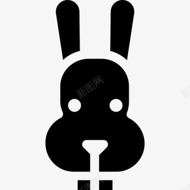 兔子动物12填充图标图标