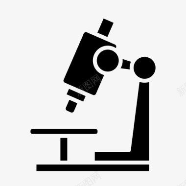 显微镜设备实验室图标图标