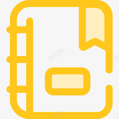 议程学校元素6黄色图标图标