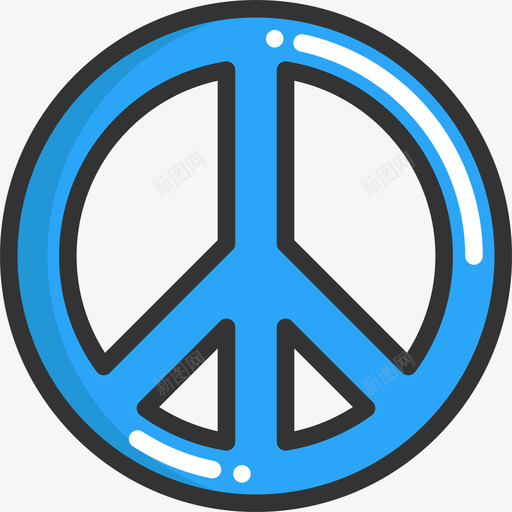 和平和平主义元素2线条色彩图标svg_新图网 https://ixintu.com 和平 和平主义元素2 线条色彩