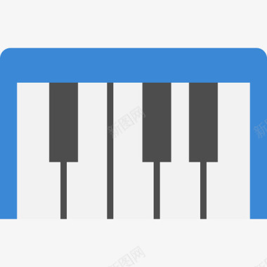 键盘乐器2扁平图标图标