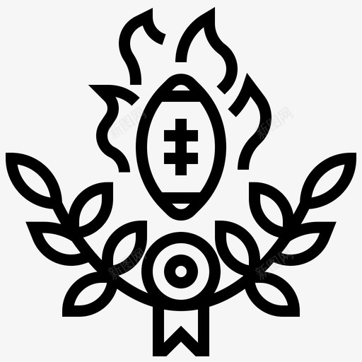 冠军奖励足球图标svg_新图网 https://ixintu.com 冠军 奖励 奖杯 橄榄球 美式橄榄球 足球