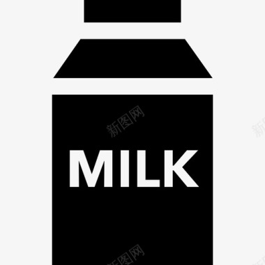 牛奶食物宠物店的填充物图标图标
