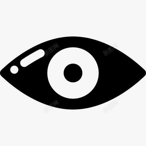 眼睛医学人体固体图标svg_新图网 https://ixintu.com 人体固体 医学 眼睛