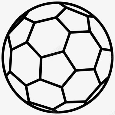足球球体运动图标图标