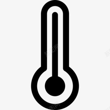 温度洗衣和洗涤线性图标图标