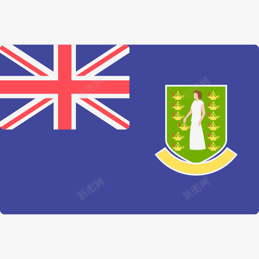 英属维尔京群岛国际旗帜矩形图标svg_新图网 https://ixintu.com 国际旗帜 矩形 英属维尔京群岛