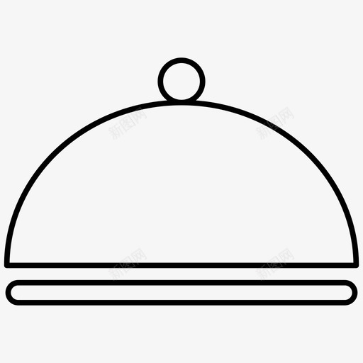 餐食餐具盘子图标svg_新图网 https://ixintu.com 盘子 食物轮廓图标 餐具 餐食