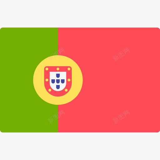 葡萄牙国际国旗长方形图标svg_新图网 https://ixintu.com 国际国旗 葡萄牙 长方形