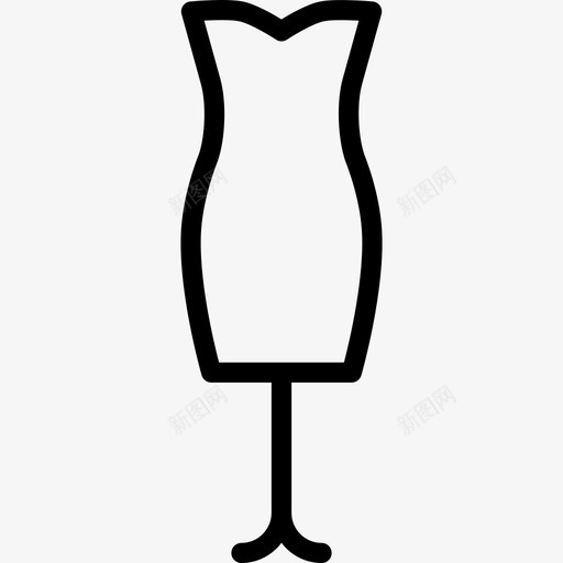 人体模特服装时尚线性图标svg_新图网 https://ixintu.com 人体模特 服装时尚 线性