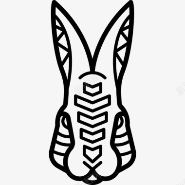 野兔动物部落动物图标图标