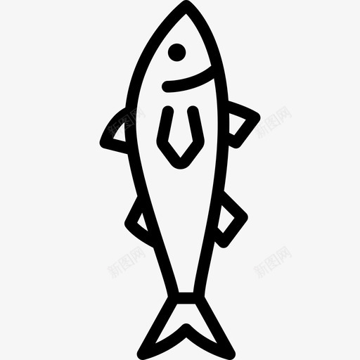 鱼西班牙传统元素直纹图标svg_新图网 https://ixintu.com 直纹 西班牙传统元素 鱼