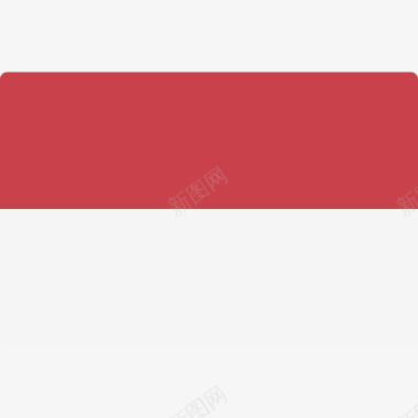 印度尼西亚国际旗帜长方形图标图标
