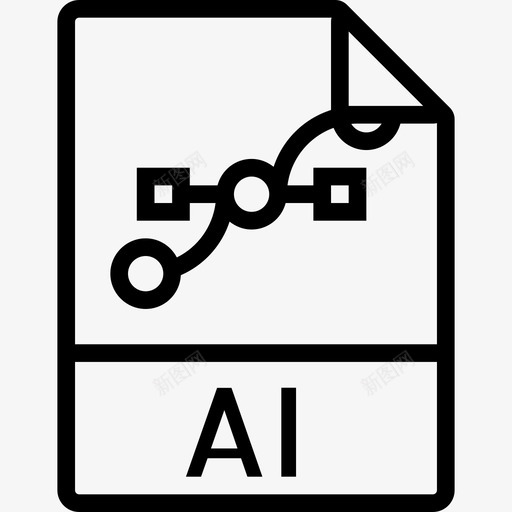 人工智能文件类型收集线性图标svg_新图网 https://ixintu.com 人工智能 文件类型收集 线性