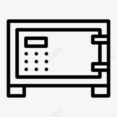 储物柜商业收藏图标图标