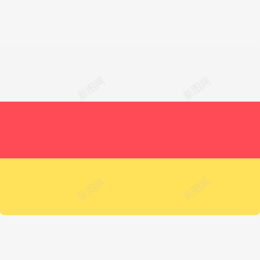 奥塞梯国际旗帜长方形图标svg_新图网 https://ixintu.com 国际旗帜 奥塞梯 长方形