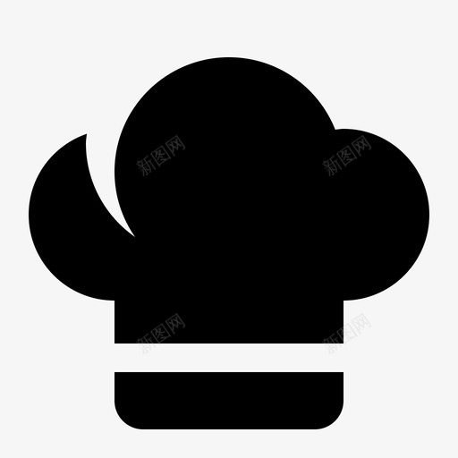 厨师帽玩具制服图标svg_新图网 https://ixintu.com 制服 厨师帽 服装 玩具 食品和饮料固体图标集