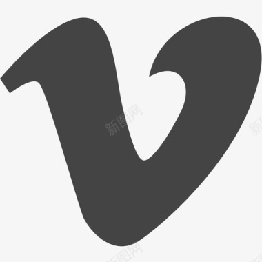 Vimeo徽标请求图标线性图标