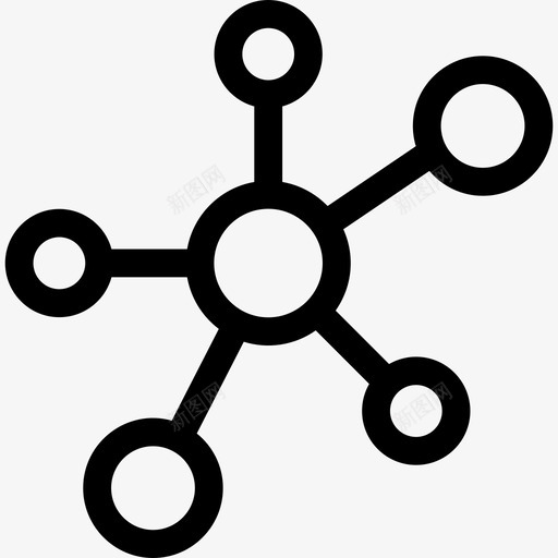 分子医学元素概述线性图标svg_新图网 https://ixintu.com 分子 医学元素概述 线性