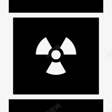 放射性废物危险核图标图标