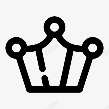皇冠奖项纹章图标图标