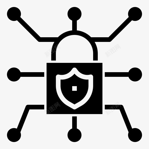 安全系统锁安全图标svg_新图网 https://ixintu.com 安全 安全系统 计算机技术黑色 锁