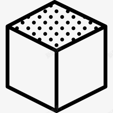 立方体集线性图标图标