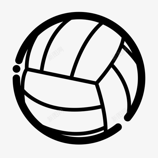 截击球沙滩图标svg_新图网 https://ixintu.com 截击 排球 沙滩 游戏 球 非人类运动大纲