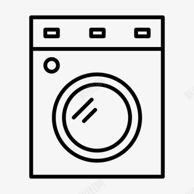 洗衣房家具室内图标图标