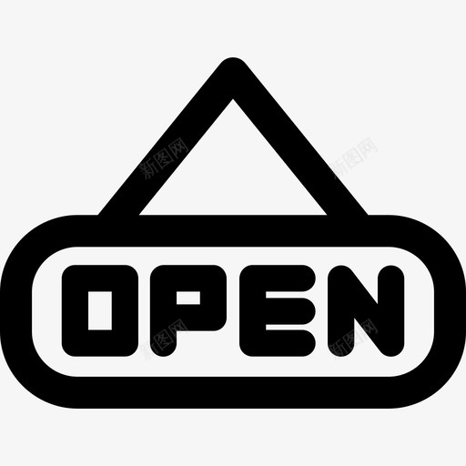 开放式直线式餐厅图标svg_新图网 https://ixintu.com 开放式 直线式餐厅