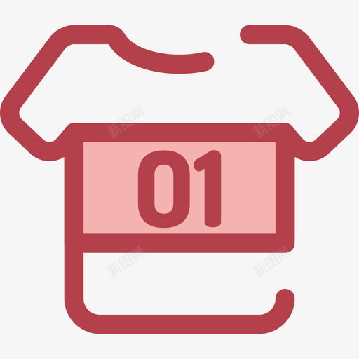 足球运动衫学校系列2红色图标svg_新图网 https://ixintu.com 学校系列2 红色 足球运动衫