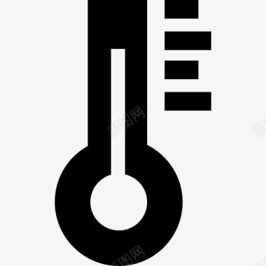温度计医疗服务填充图标图标