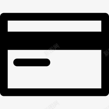 信用卡最小电子商务线性图标图标