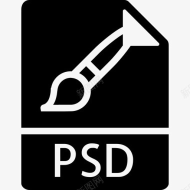 Psd文件类型集填充图标图标