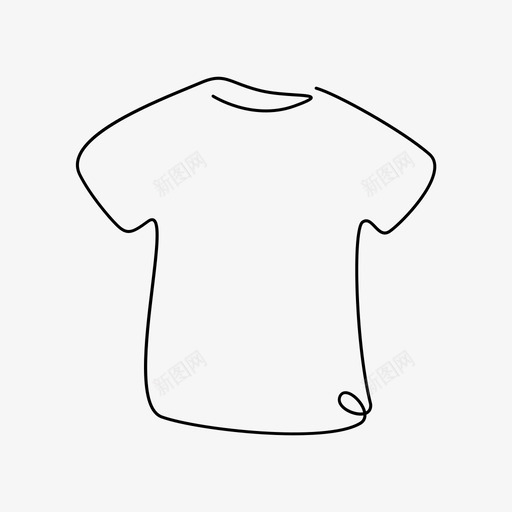 衬衫衣服男装图标svg_新图网 https://ixintu.com t恤 一条线 男装 衣服 衬衫