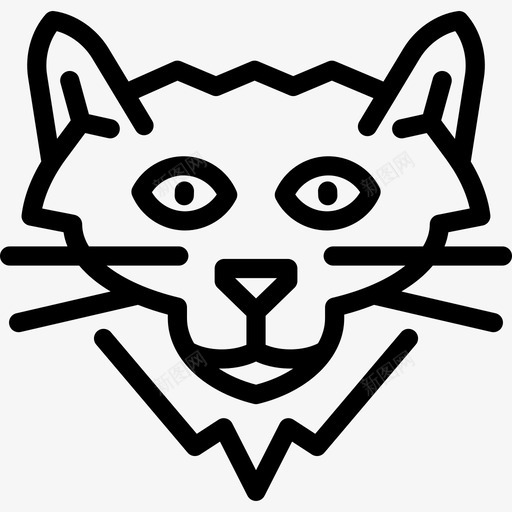 Nebelung猫猫品种直系图标svg_新图网 https://ixintu.com Nebelung猫 猫品种 直系