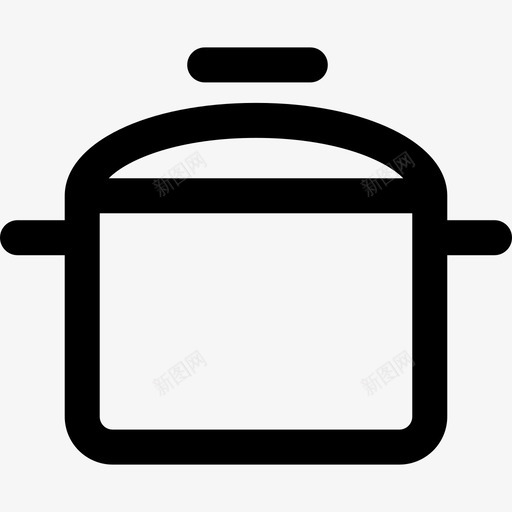 大锅食物和烹饪线性图标svg_新图网 https://ixintu.com 大锅 线性 食物和烹饪