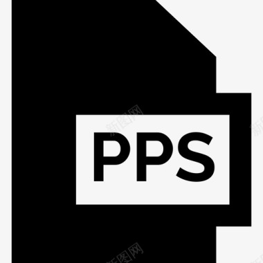 Pps文件格式集合已填充图标图标