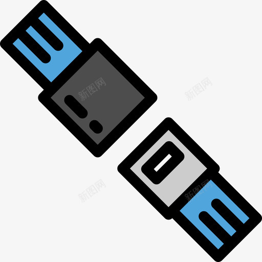 安全带机场大包装颜色线性颜色图标svg_新图网 https://ixintu.com 安全带 机场大包装颜色 线性颜色