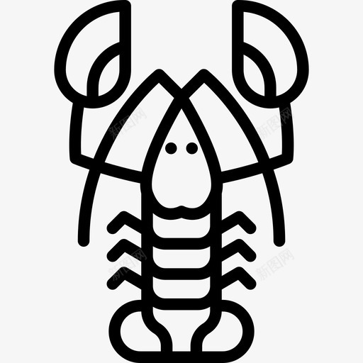 龙虾食物5直系图标svg_新图网 https://ixintu.com 直系 食物5 龙虾