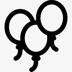 第一天气球圣帕特里克第一天图标高清图片