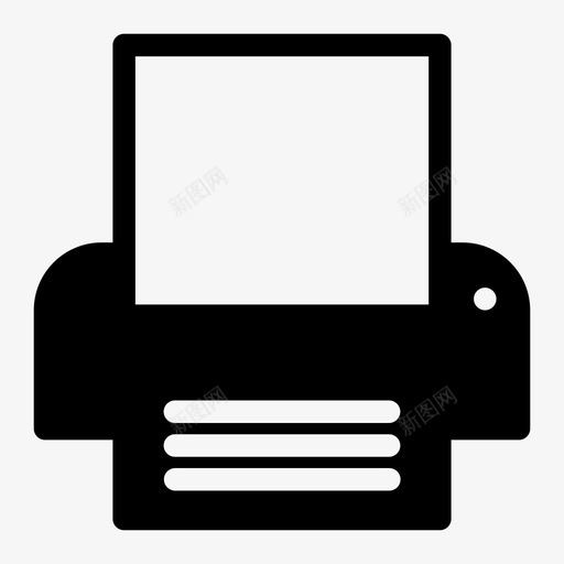 打印机机器纸张图标svg_新图网 https://ixintu.com 印刷 印刷机 打印机 机器 纸张