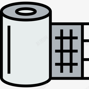 绷带健康和医疗线性颜色图标图标